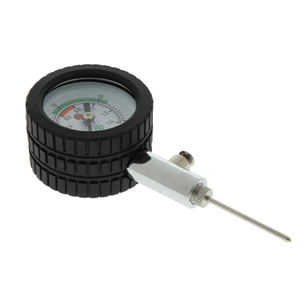 Football Ball Pressure Valve Gauge Basketball Volleyball Air Tester Checker Barometer Monitor