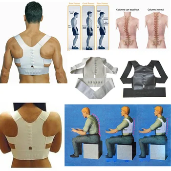 

Magnetic Posture Corrector Corset Brace Lower Back Spine Lumbar Support Belts Orthopedic Shoulder Bodybuilding Therapy Back Pain