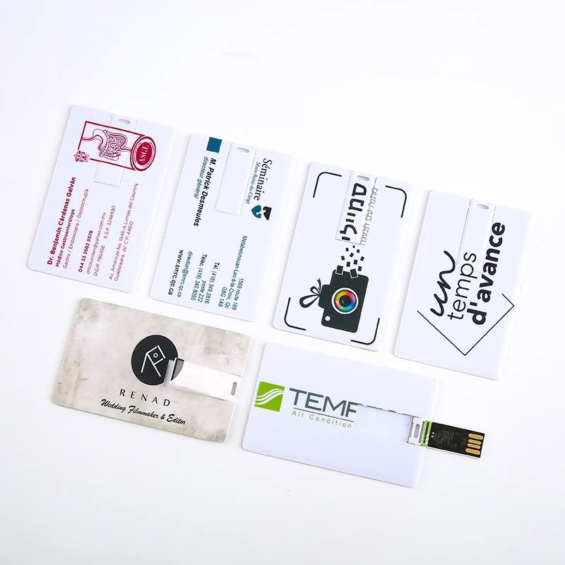 Factory Fast delivery customized HD printing Logo full color printed real capacity 4gb credit card usb flash drive with photo | Компьютеры