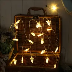 Рождественский светящаяся гирлянда 1,5 м-10 м, 10L/20L/40L/96L, 3AA/31 V США/EU комнаты Weding вечерние стены окно дома Decora детская Ночная лампа