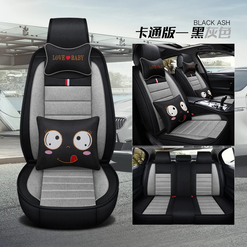 

Universal linen car seat cover for ford EDGE B-MAX bmax endeavour escape 2017 escort mk1 mk4 mk6 everest