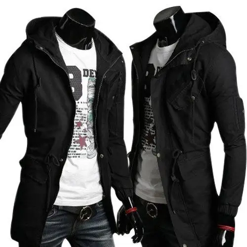 Mens Slim Fit Military Coat Combat 