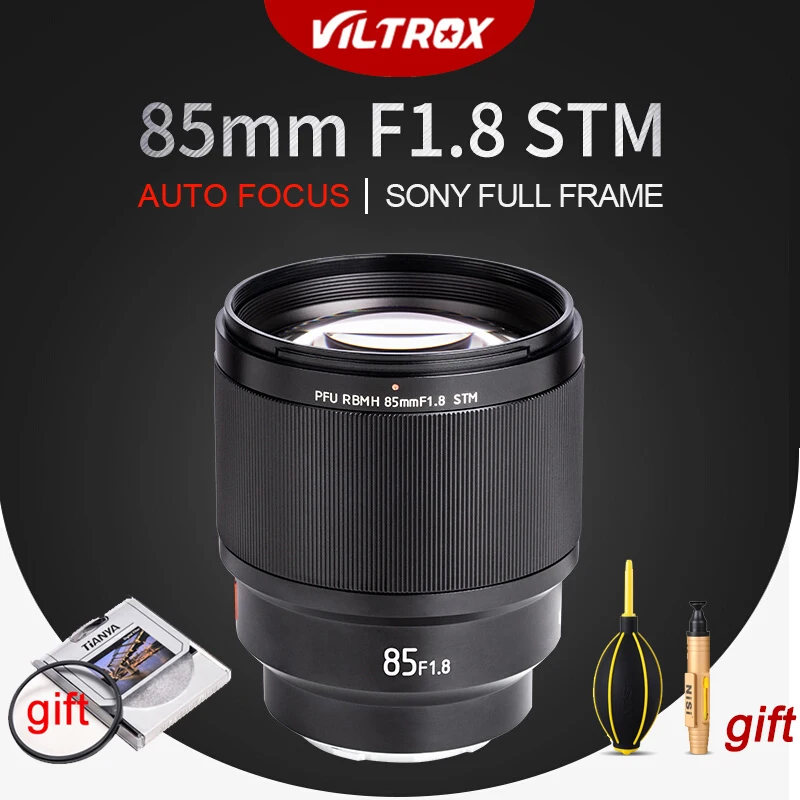 Объектив VILTROX PFU RBMH 85 мм F1.8 STM для E Mount AF автофокус sony A9 A7RIII A7M3 A7III A6400 A6000 FE