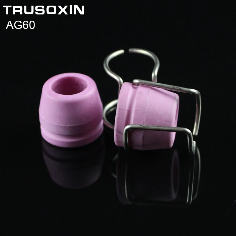 10PCS Ceramic shield cups and 10PCS Guide Ring/Air Plasma Cutter AG60 Cutting Torch Consumable/Weiding Tools/Accessories
