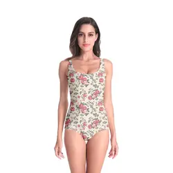 3D принт Лето Женская одежда купальник высокого качества пляжные Стиль комбинезон с геометрическим узором богемный ретро цветочные