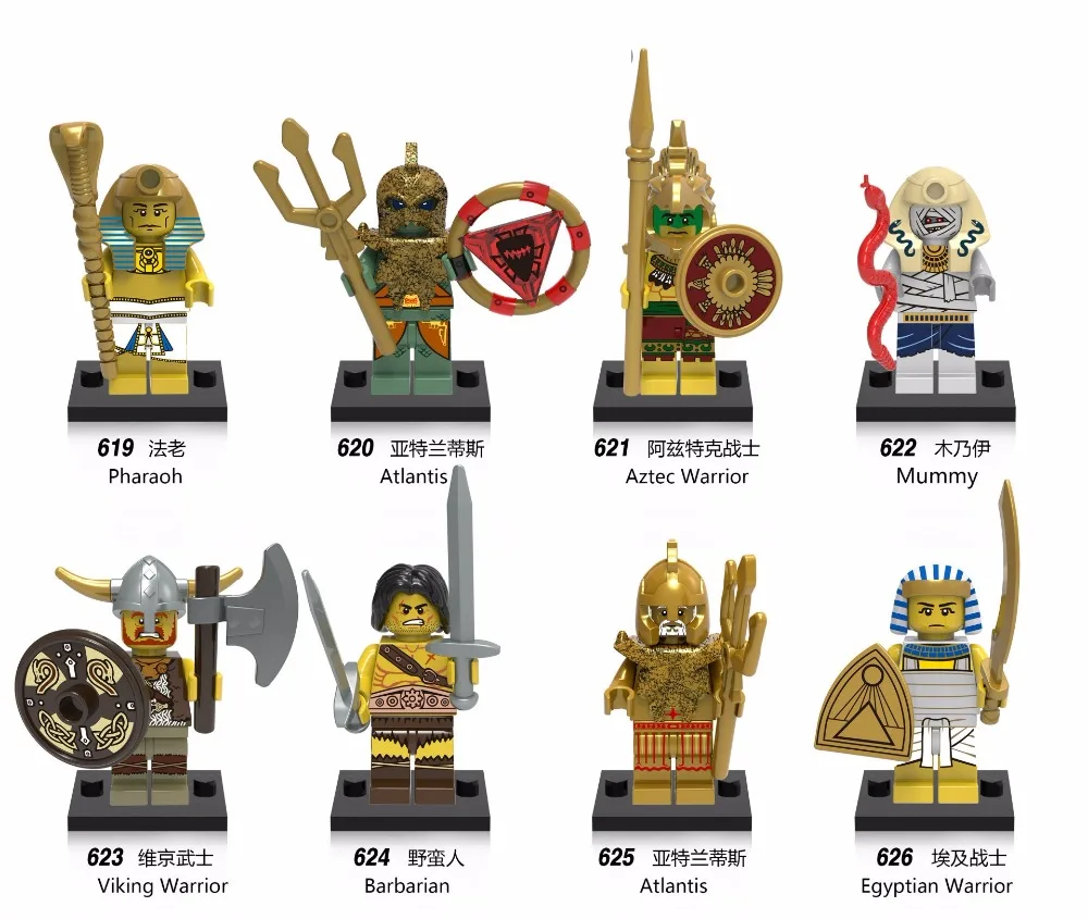 8pcs/Set Building Blocks Sets china brand mesoid Egypt The Roman soldiers Sobbed leAtlantis compitble with Lego | Игрушки и хобби
