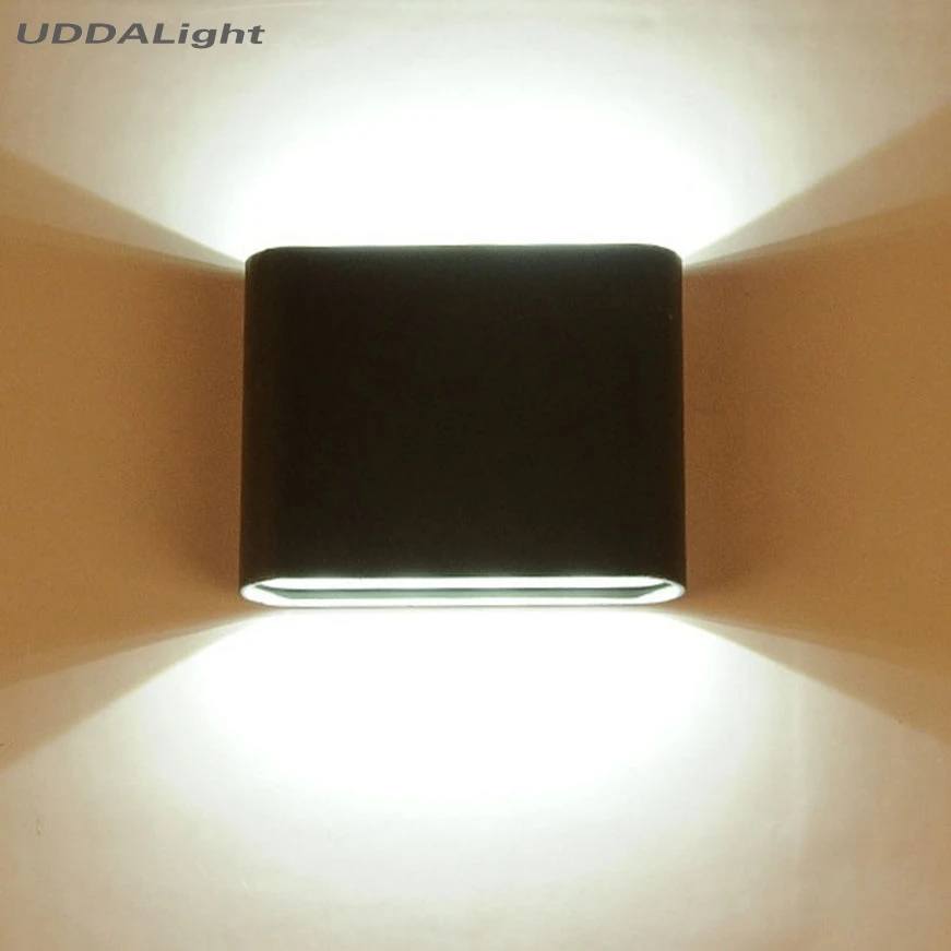 white and black outdoor wall light 12W 6W TAIWAN COB LED CHIPS UDDALight