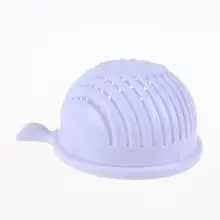 Practical Fruit Salad Cutter Bowl Wave Shape Fruit Vegetable Cutter Salad Quickly Maker Kitchen Gadgets Supplies