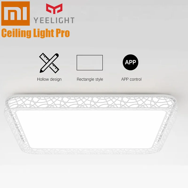 

Xiaomi Yeelight YILAI YlXD07Yl Rectangle Hollow Smart Ceiling Light Pro APP Voice Control Ceiling Lamp Eye Protection For Home