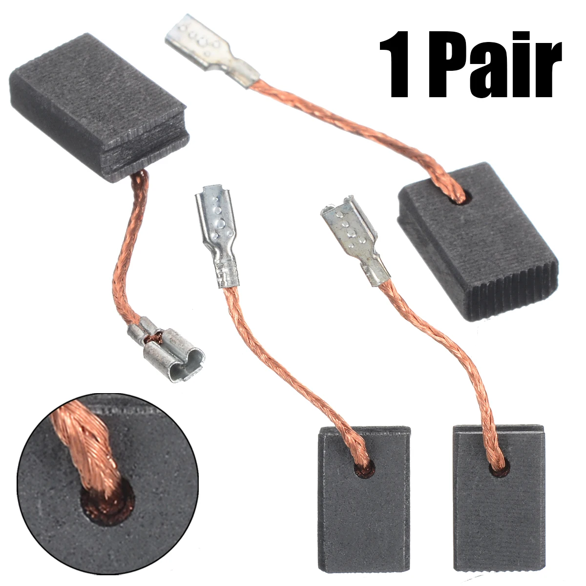 1Pair Motor Carbon Brushes GWS14-150 Carbon Brush 5x10x17mm For Bosch 125CI 15-150CIH 10-125 GOP12CE For Power Tools Accessories