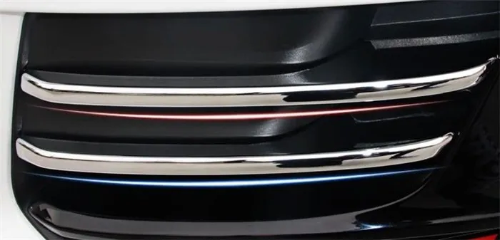 1 set front fog lamps decoration frame cover trim chrome ABS strips 3D sticker car styling for Audi Q5. JPG (7)