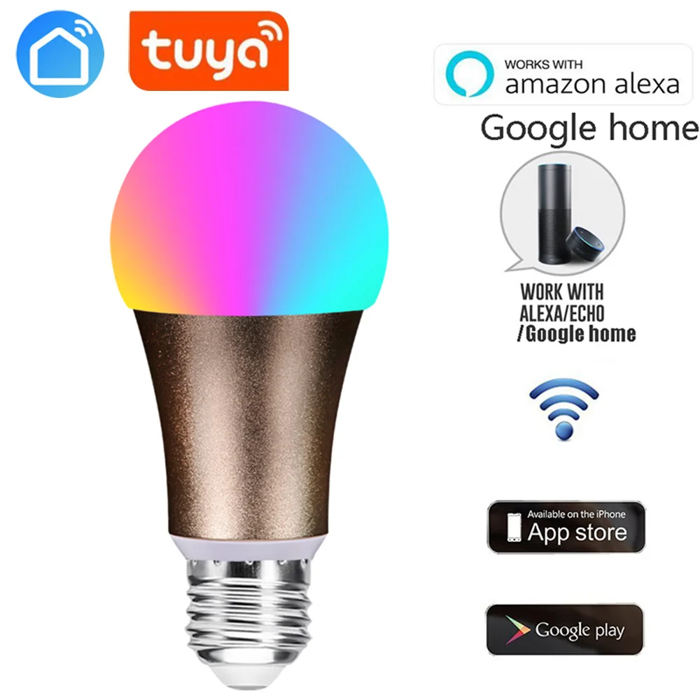 2019 Magic RGBW Smart WIFI LED Light Bulb switch Home Color Adjustment Lamp Compatible tuya app | Обустройство дома
