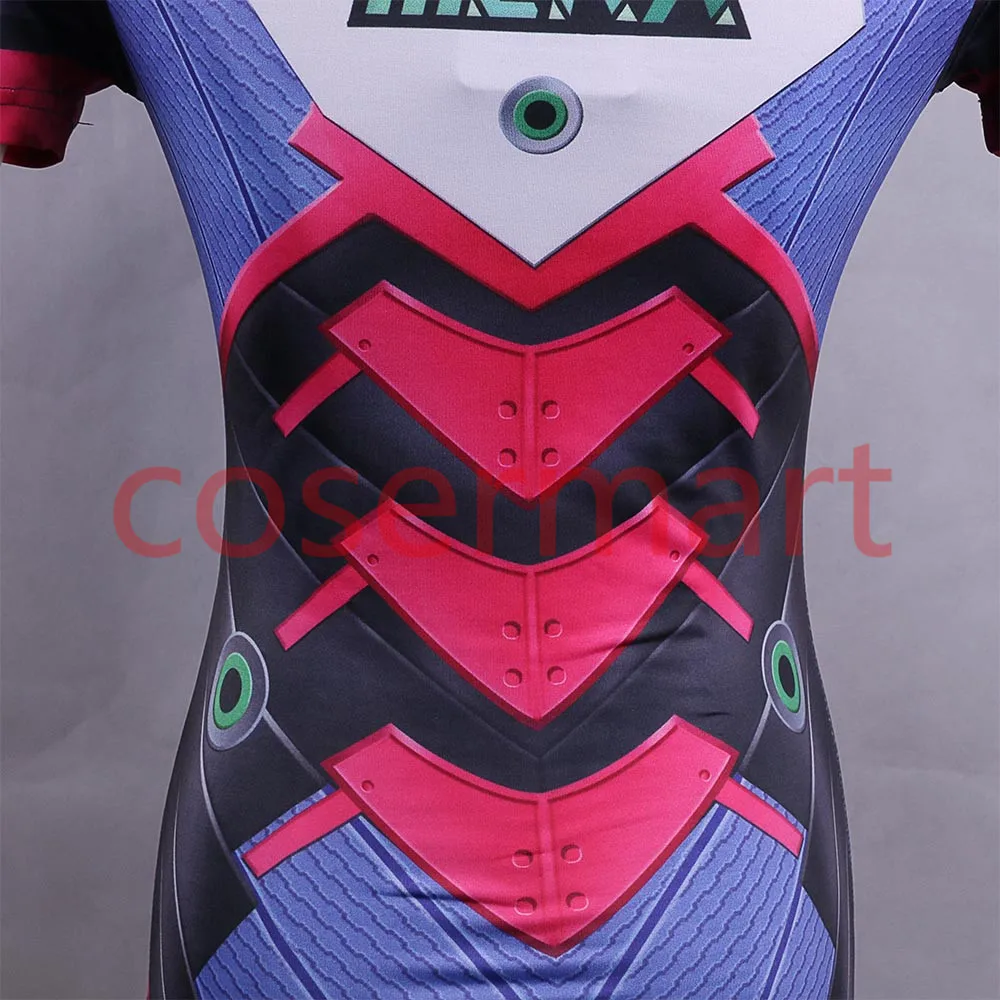 Cos D.va Hot Game OW T-shirts Cosplay Dva Tee Short Sleeve Woman Adult 3D Print Halloween Party Prop (6)
