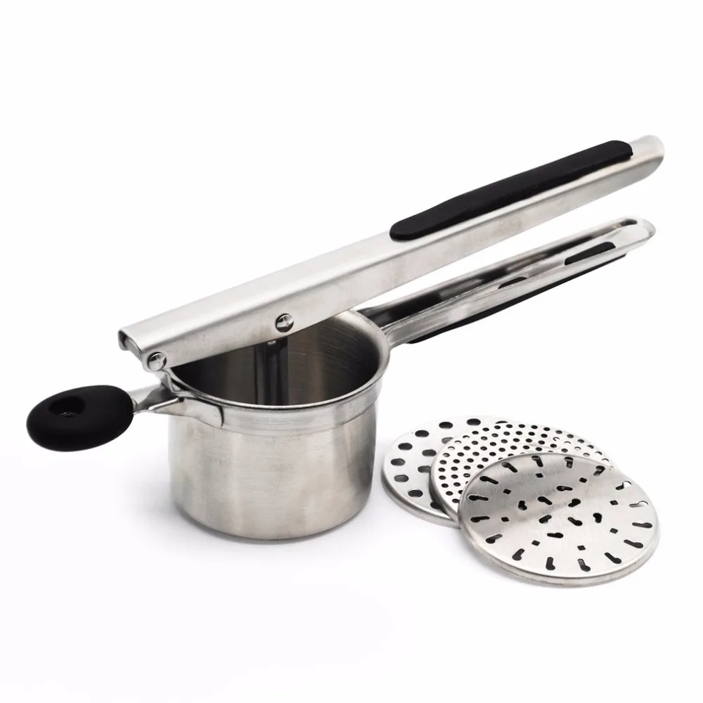 Stainless Steel Potato Masher Ricer Press Mashed Potatoes Tool Crushing
