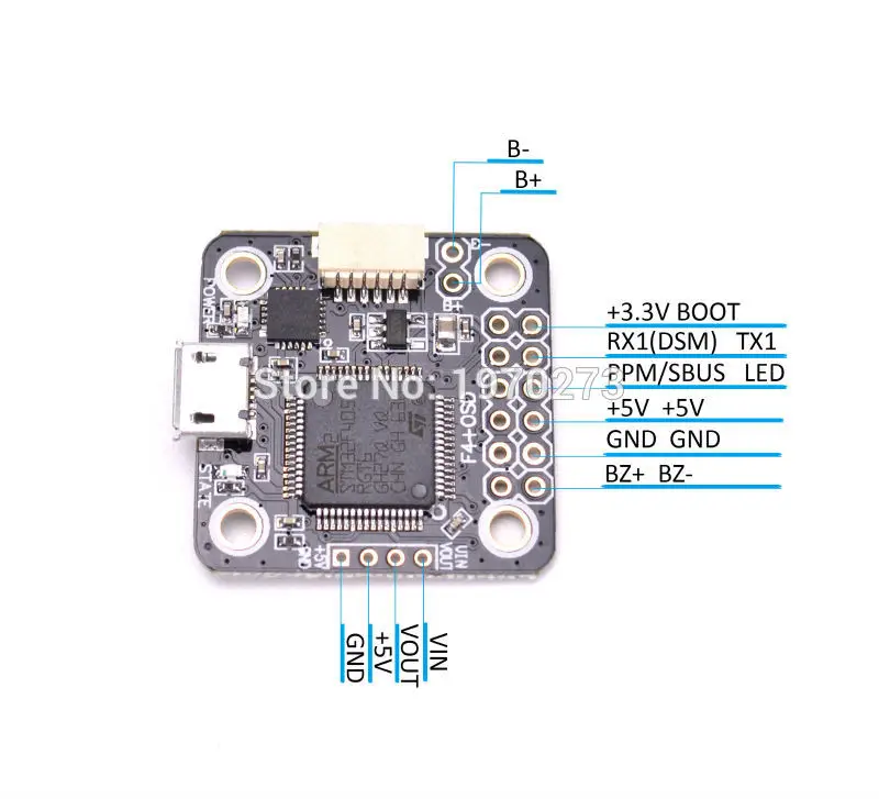 Мини F4 Flytower управление полетом интегрированный OSD 25A 4 в 1 ESC встроенный 5 1A BEC