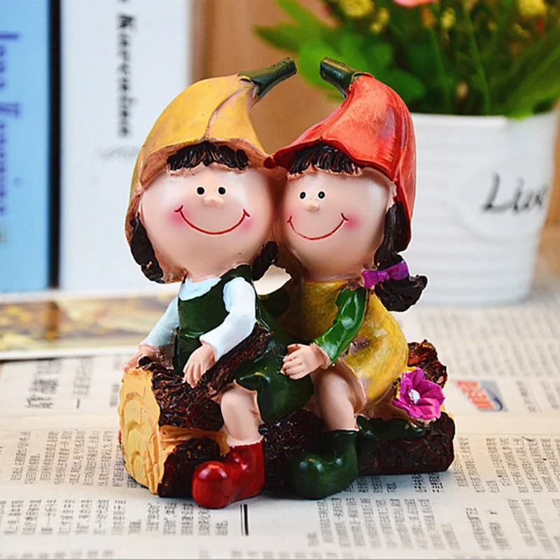 

1pc Girls Resin Doll Model Home Statue Decoration Figurines Christmas Present Resin Model Kids Toys Gifts Free Ship