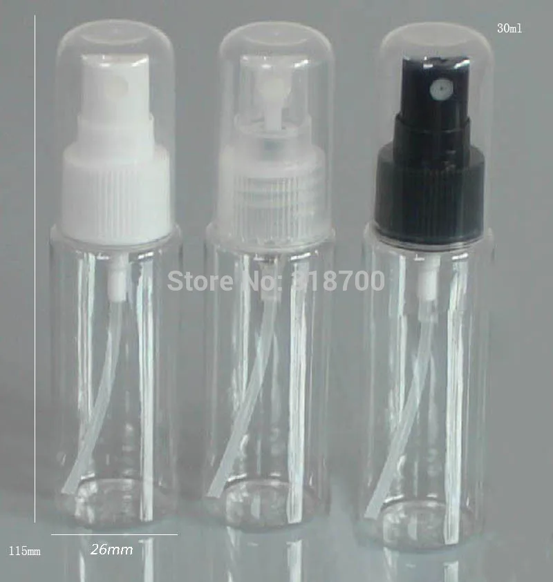 50 x 30ml Clear plastic Fragrance bottle,1oz Empey Plastic Mistspray bottle,cosmetic packaging