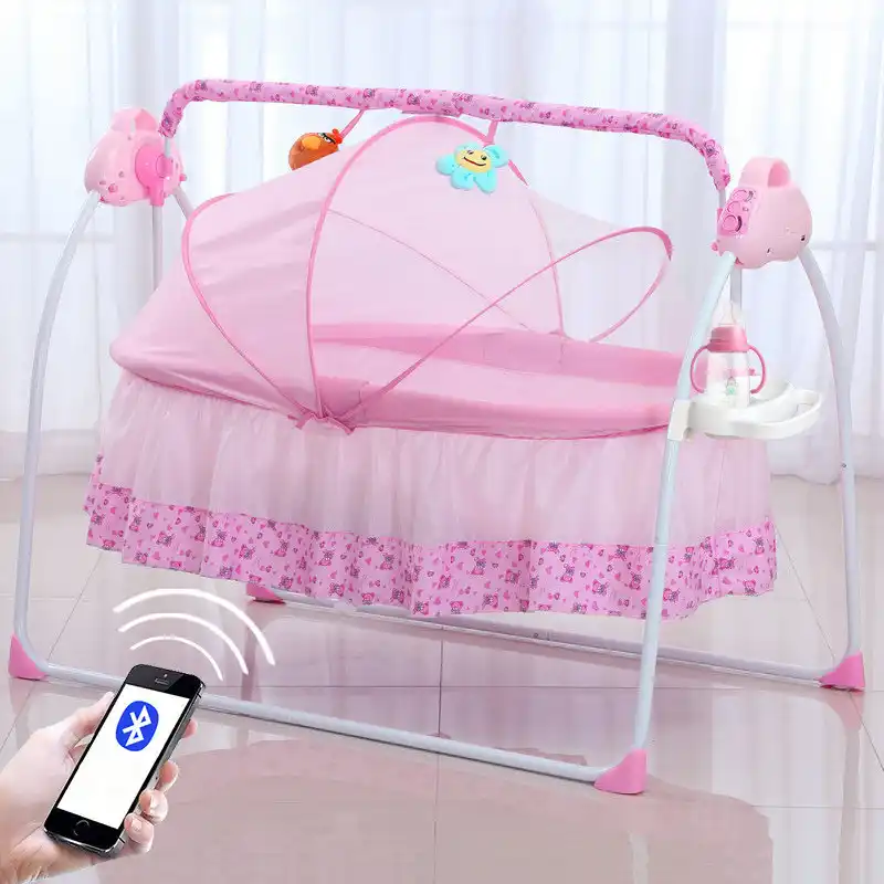 Intelligent Baby Crib Extended Electric Shaker Cradle With Remote