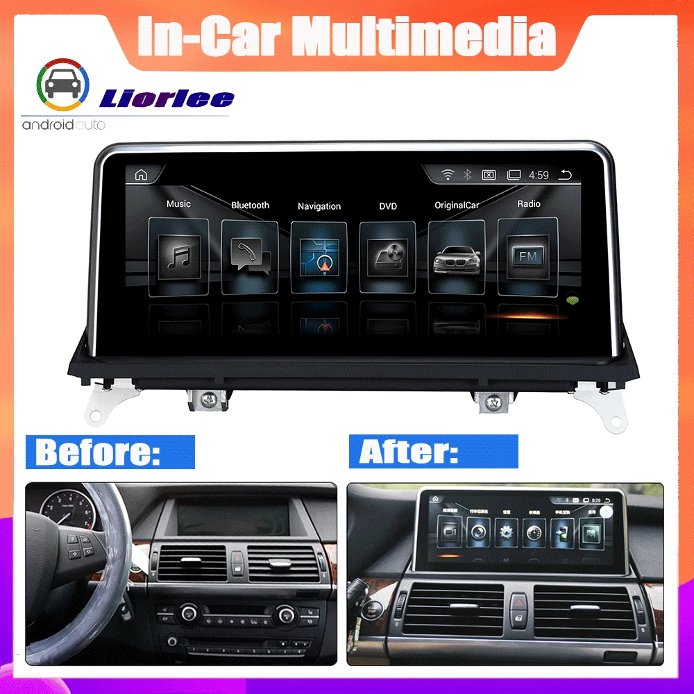 Excellent 6-Core Android System Update Car GPS For BMW X5 E70 2006~2010 Autoradio Navigation Car Multimedia 1