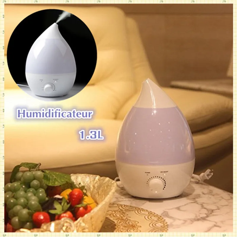 

1.3L 110V-240V 30W High Quality 1.3L Mini Ultrasonic Home Aroma Humidifier Air Diffuser Purifier Atomizer