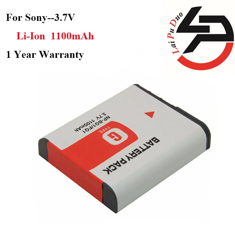 

New 3.7V 1100mah Camera Battery for Sony J-NP-BG1 DSC-H3 DSC-H7 DSC-H9 DSC-H10 DSC-H50 DSC-N1 DSC-N2 DSC-T20 DSC-T100 DSC-W30