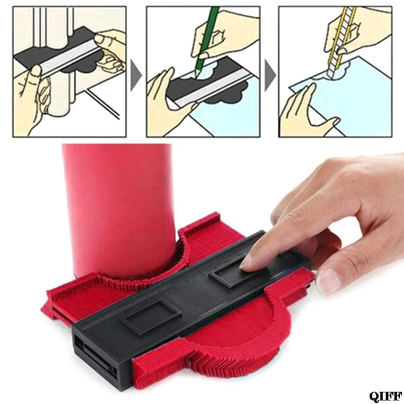 

Drop Ship&Wholesale 120mm Plastic Profile Copy Gauge Contour Gauge Wood Marking Tool Tiling Laminate Tiles General Tools MAY28