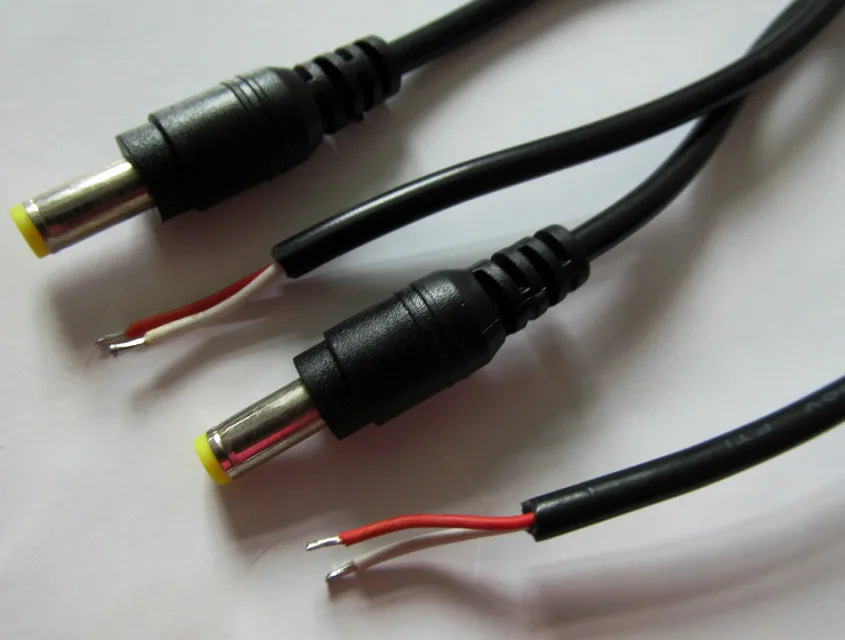 

3 piece 22AWG new Straight DC Power Plug 5.5X1.7mm male Single Head Jack with Cord Connector Cable for Acer laptop 28cm