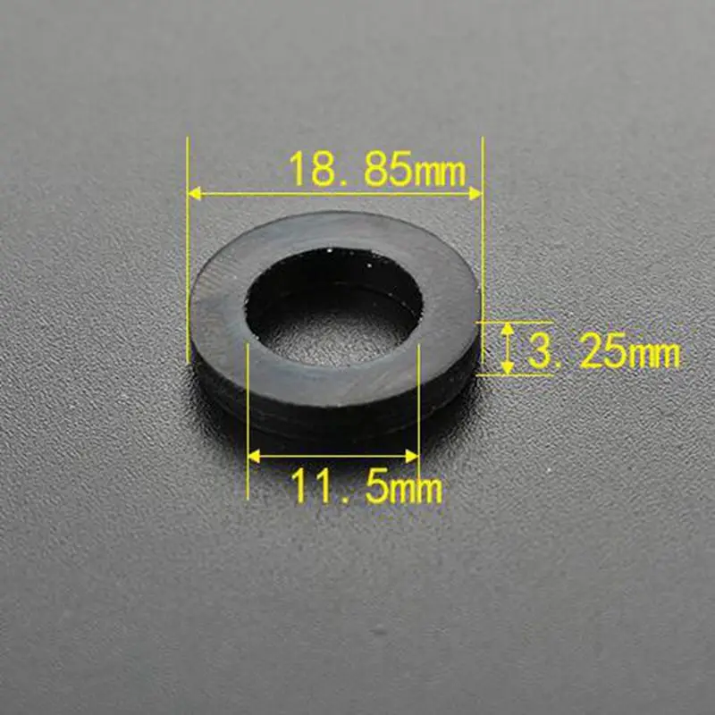 

10Pcs/Lot 1/2" Black White Rubber Silicon Flat Gasket Sealing Ring for 1/2'' Female Shower Nozzle Hose Pipe Bellows Tube