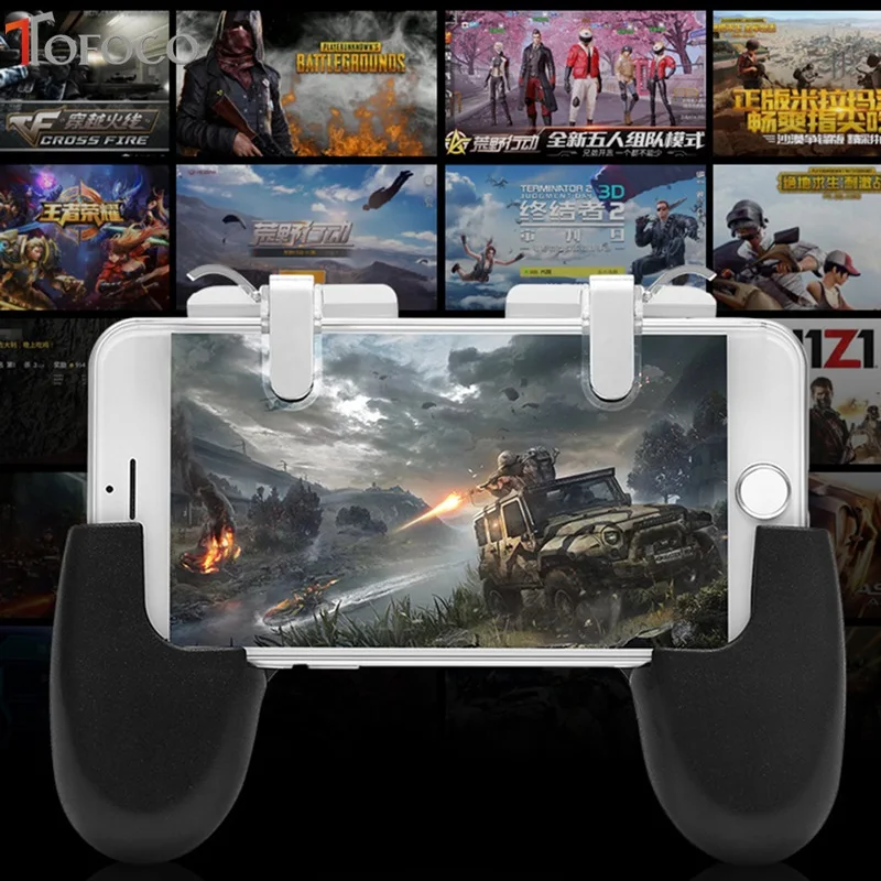  More Types PUBG Mobile L1 R1 Trigger Button + Hand Grip Gamepad Controller Set L1R1 Joystick Phone 