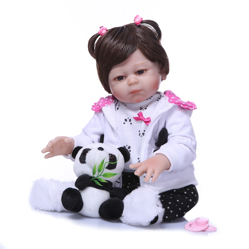 NPKCOLLECTION 50 см 20 "полный силиконовые куклы Reborn Baby ручной работы BeBe Reborn игрушка для девочек новорожденная девочка малыш подарок на день