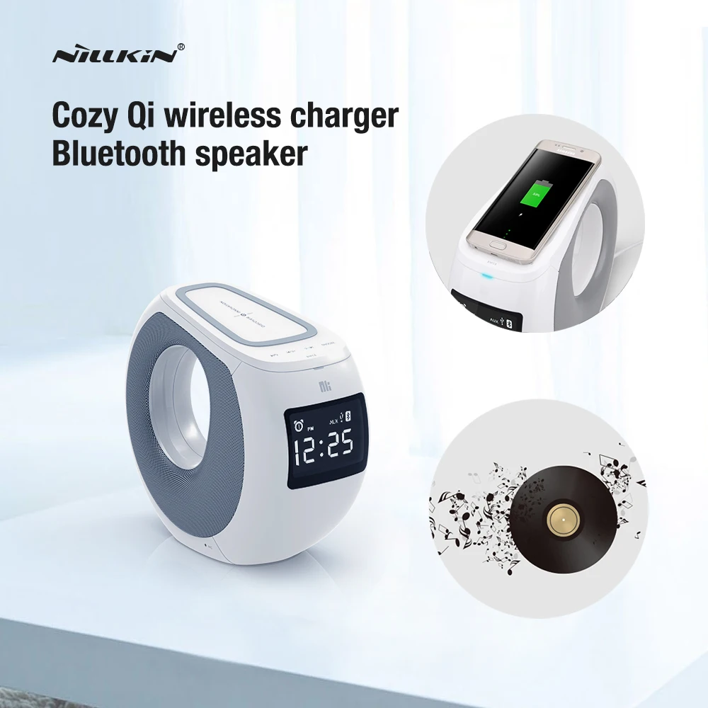 

2016 Nillkin Bluetooth speaker qi wireless charger Music surround speaker charger for iPhone for samsung s6 s7 s7 edge lumia 950