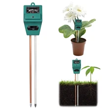3 в 1 садовые растения цветы почва рН-тестер растения Рост влажность светильник измеритель интенсивности инструмент для тестирования