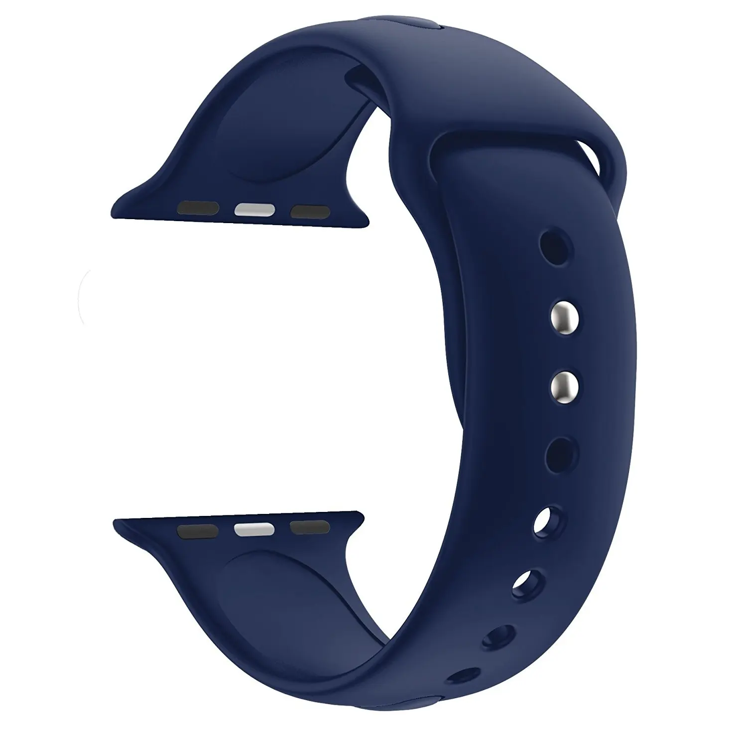 Мягкий силиконовый сменный спортивный ремешок для Apple Watch 38 мм 42 мм браслет на запястье для Apple Watch серии 5 4 3 ремешок 40 мм 44 мм - Цвет ремешка: midnight-blue