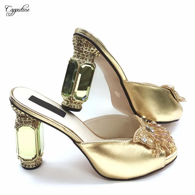 

Beautiful gold lady high heel pump shoes for wedding/party CFS27 ,size 38-43, 3 color on sale