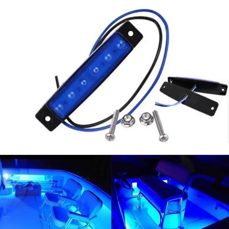 2pcs Marine Led Light Courtesy /& Utility Strip for Boats 12 Volts White