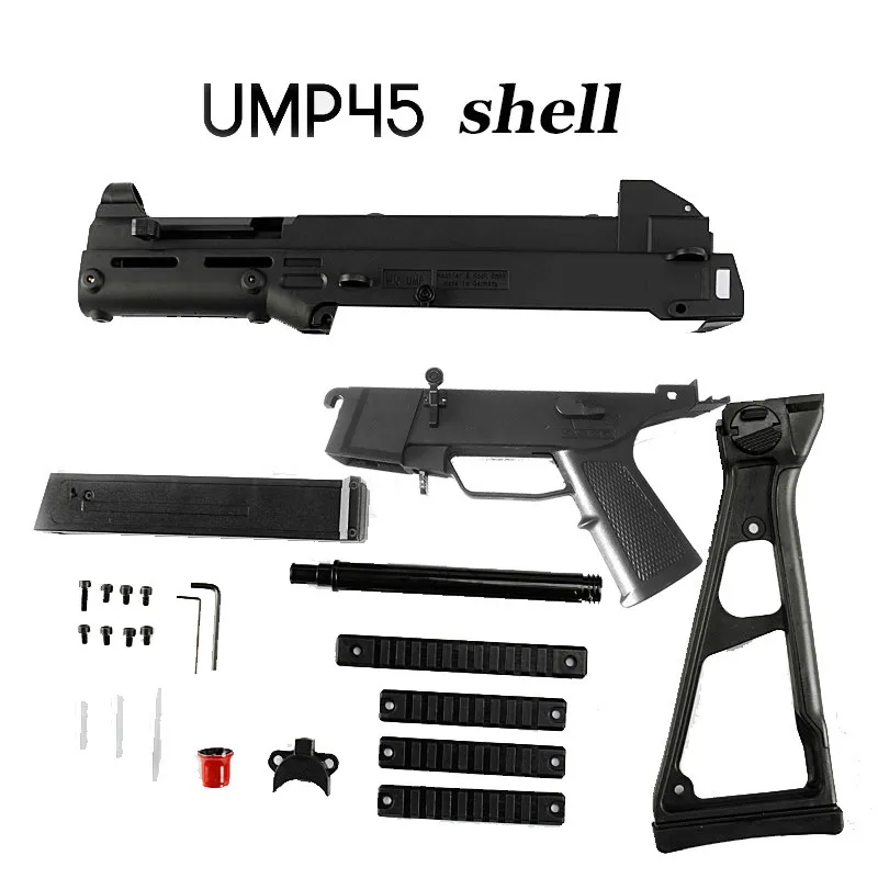 M4A1 Nylon material ump 45 shell J8 Gel Ball Gun Accessories Toy Gun For Children Out Door Hobby - Цвет: UMP45 shell