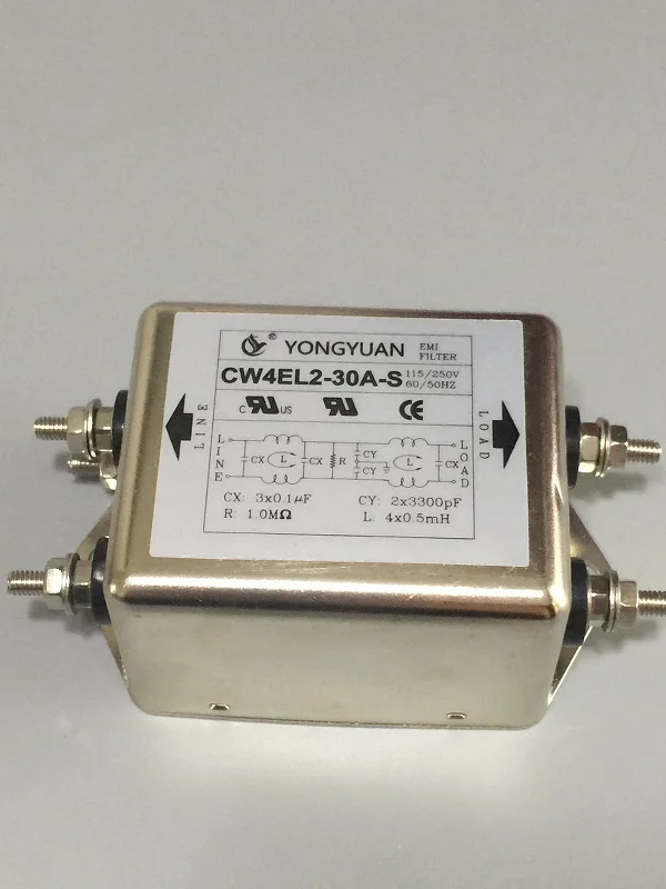 Фильтр электроэнергии EMI 220V DC 30A двухступенчатый очиститель
