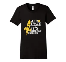 2017 New Band Rock T Shirt Funny Aerospace Engineering T-shirt It’s Rocket Science O Neck T shirt Short Sleeve Hip-Hop Tops Tees