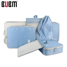 BUBM водонепроницаемая сумка для путешествий Сумка-тоут для путешествий комплект из семи предметов для 26'luggage clothes нижнее белье приемный Органайзер сумка 7 вариантов цвета