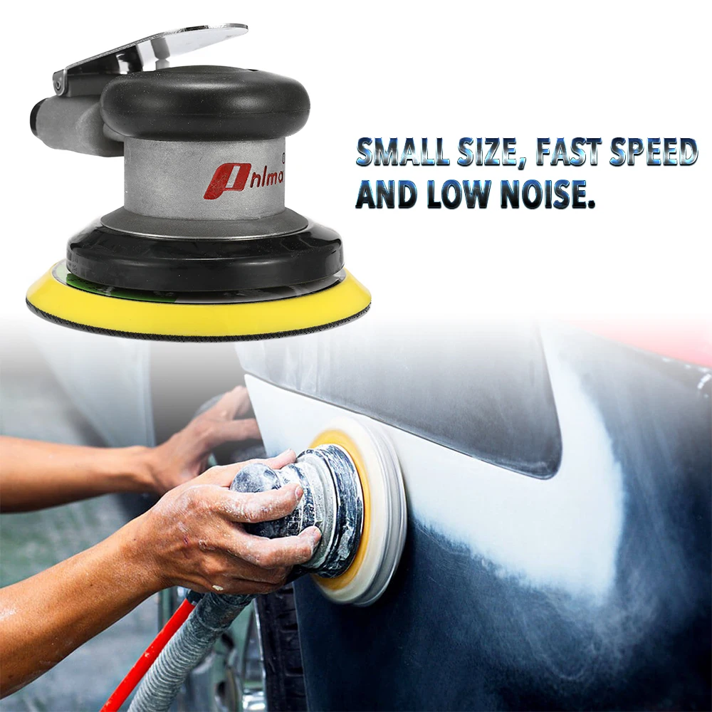 

Pneumatic Tools Polishing Machine 5 Inch Round Polished Grinding Hand Tool Air Sander Sandpaper Random Orbital Grinder