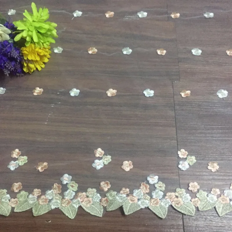 

70cm width Lace Fabric 2018 NEW Cotton Embroidered Sewing Ribbon Lace Trim Dress DIY Garment Accessories Curtains African Lace