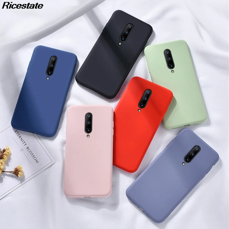 

Luxury Candy Color Phone Case for Oneplus 7 Pro Matte Silicone TPU Case for One Plus 7 6 6t 5 5T 1+7 1+6T Soft Back Cover Case