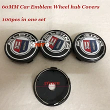 100pcs Free shipping for Alpina logo Stickers 60mm Car covers car emblem wheel hub center caps badge ABS/Chrome label
