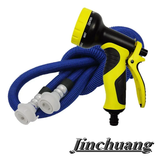 Free Shipping [2019 Upgraded]25 ft-100ft Expandable Garden Hose, 10-Pattern Spray Nozzle Included