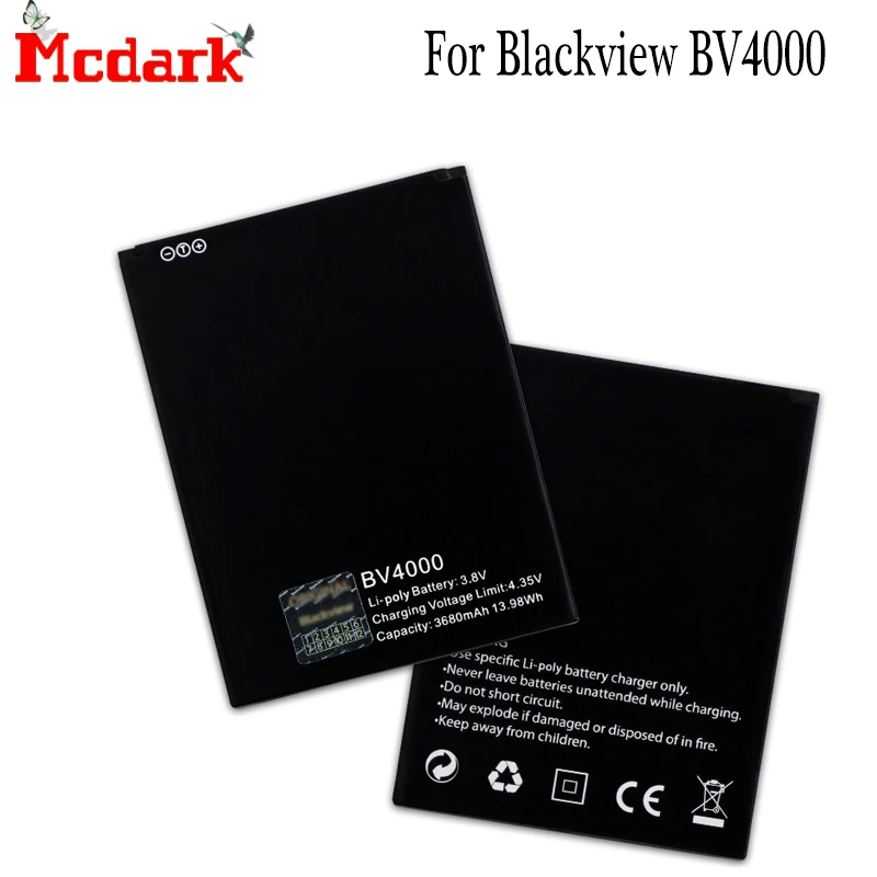 Аккумулятор Mcdark для Blackview BV4000 сменная батарея большой емкости 3680 мАч резервная Pro