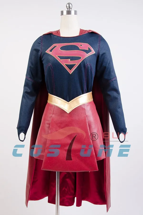 Women's Supergirl Costume Cloak Dress - Movie Halloween Carnival Cosplay - Custom Made image 3