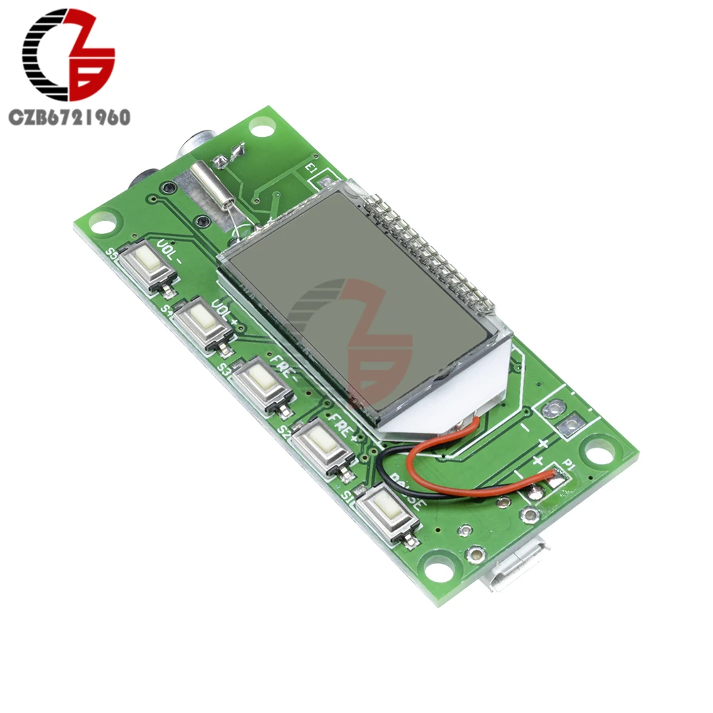 Lcd цифровой fm-передатчик модуль DC 3 V-5 V DSP PLL Беспроводная стерео плата трансмиссии микрофон частотная модуляция