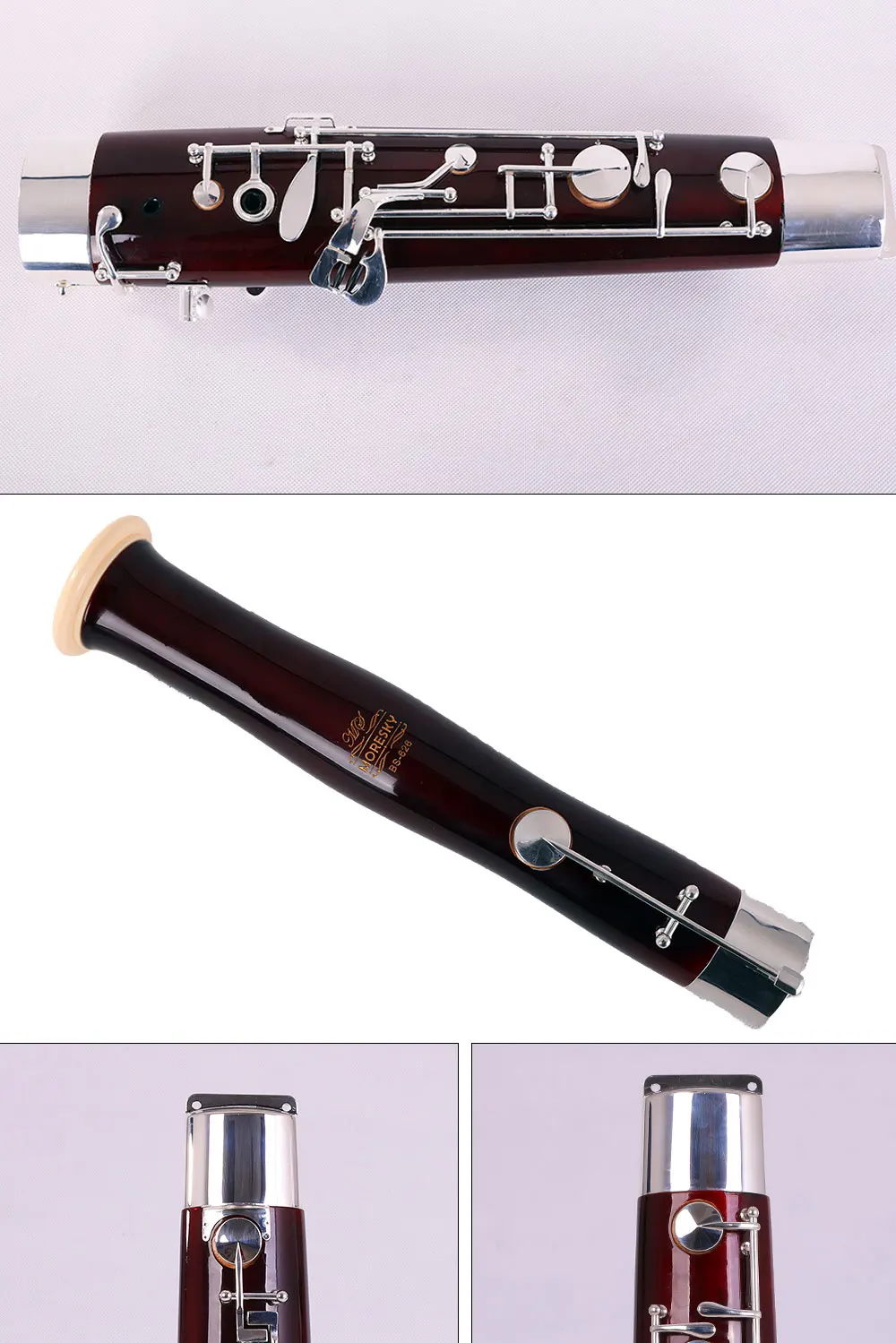 MORESKY Professional C тон Bassoon Мельхиор серебряный ключ кленовый корпус Bassoon