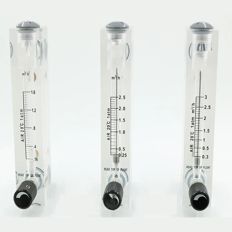 0,04-0,4 м3/ч 0,1-1 м3/ч 0,16-1,6 м3/ч 0,3-3 м3/ч панель ПММА Тип газ Поплавковый расходомер воздушный ротаметр расходомер с регулируемым клапаном