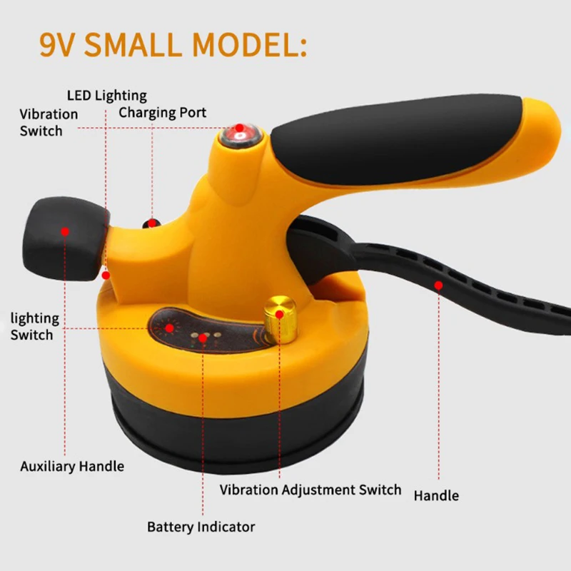 Lithium Battery Wireless Tile Leveling Machine Tile Floor Portable Power Tool Wall Tile Vibration Leveling Pressure Tool Home